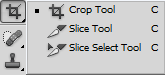 Crop and slice tools
